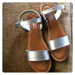 Silver sandals